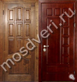 Дверь на улицу с отделкой МДФ с двух сторон - купить от производителя Мосдвери Дверь на улицу с отделкой МДФ с двух сторон